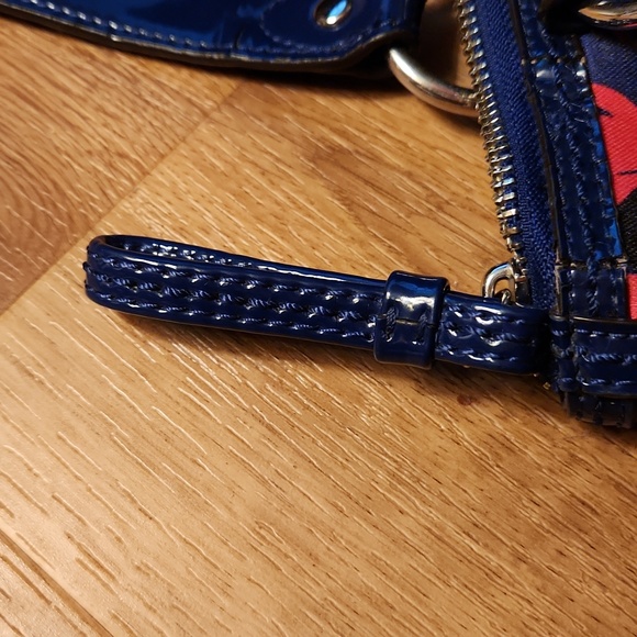 Coach 13 X 15" Floral Poppy Purse Bag - Picture 10 of 16